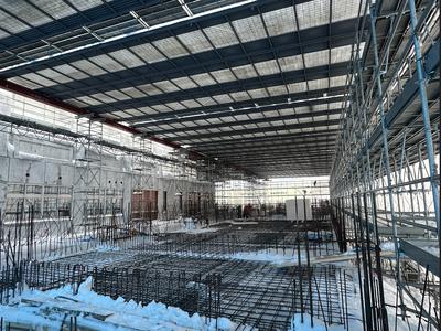 上屋　パネル架け　完了