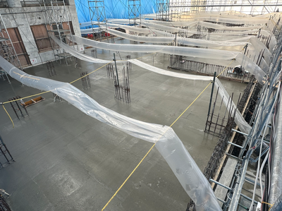 スラブCON　打設完了