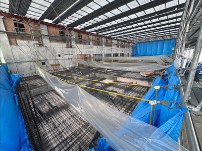 スラブ配筋　完了